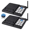 2Pcs Intercoms Wireless 2000m Long Range Room to Room Intercom System with Group Call & Monitor Function for House Business Office Elderly