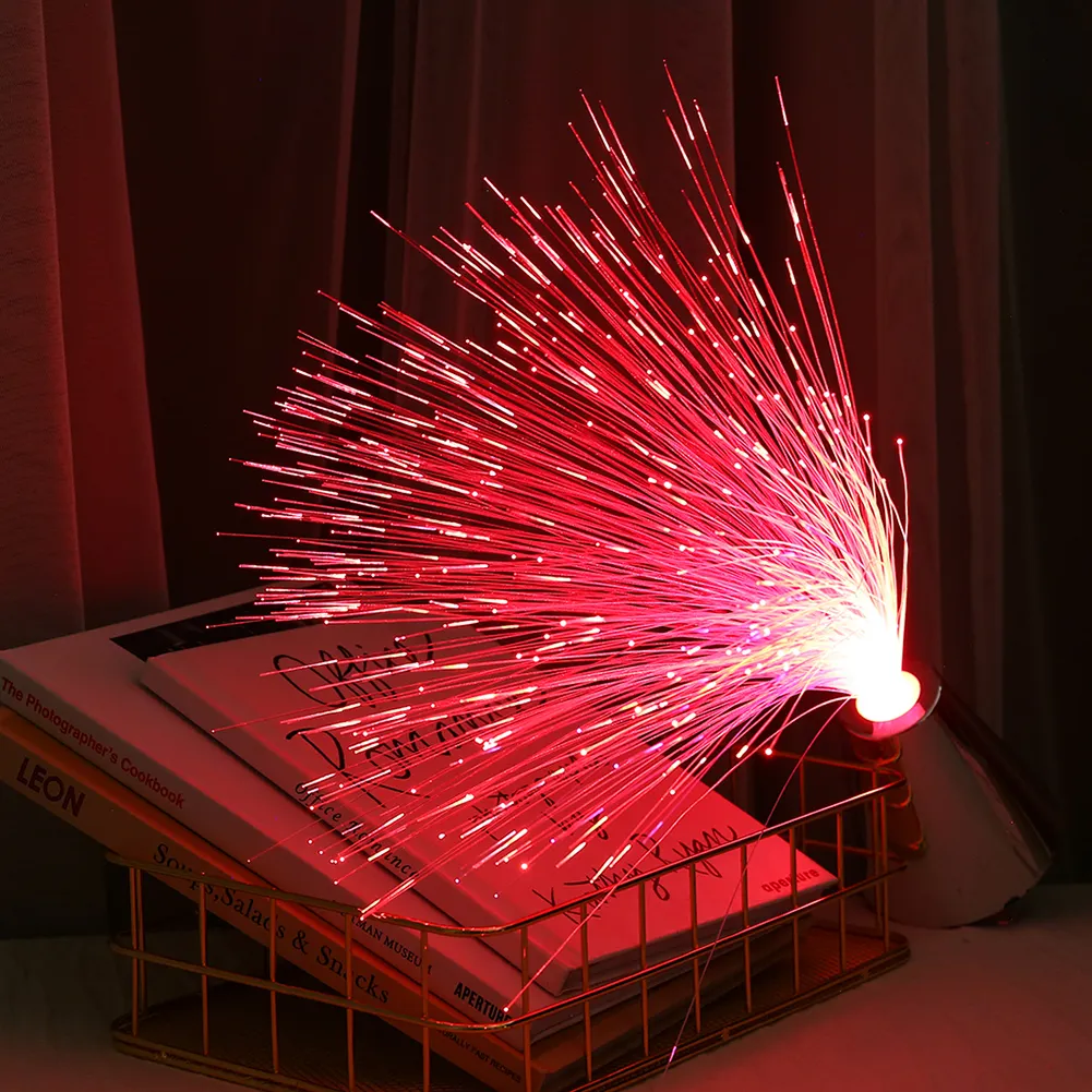 Colorful LED Optic Fiber Light Festival Party Decor Atmosphere Night Lamp