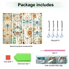 (US Local)4Pcs Special Shape Dragonfly 5D DIY Diamond Painting Bookmark Craft Kit