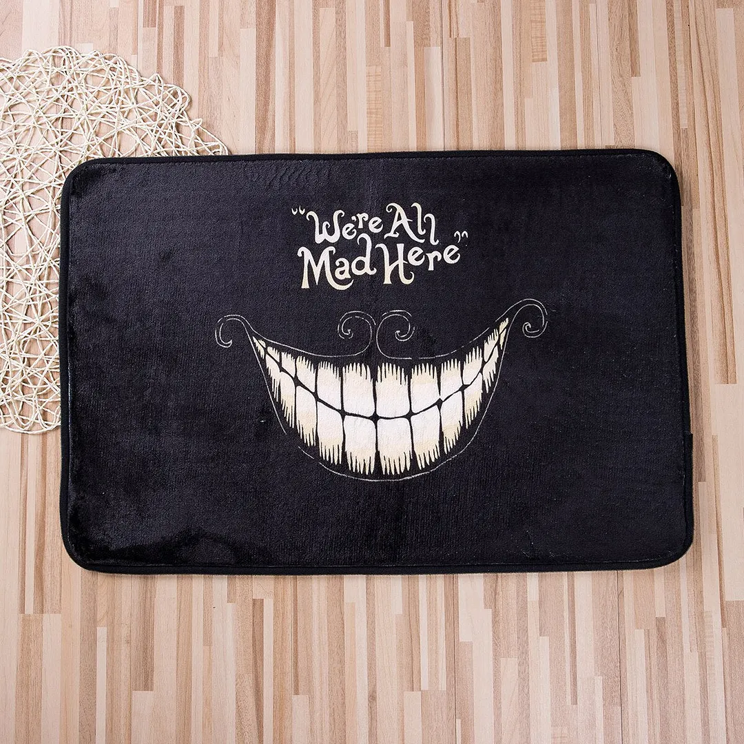 Creative Anti-Skid Door Mat Shaggy Area Elk Cat Print Rug Dining Room Carpet Floor Door Mat Home Bedroom Floor Mat