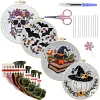 4 Set Fall Halloween Series- Embroidery Kits