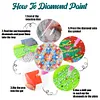 6PCS Diamond Painting Acrylic Washable Mandala Coaster with Holder