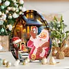 Wooden Christmas Desktop Diamond Art Kits 5D DIY Diamond Art Tabletop Decorations Kit