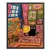 Black Cat On Sofa-11CT Stamped Cross Stitch 40*50cm/15.75*19.69in