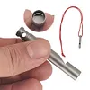 Titanium Emergency Whistle Ultralight Loud Safety Survival Whistle with Lanyard