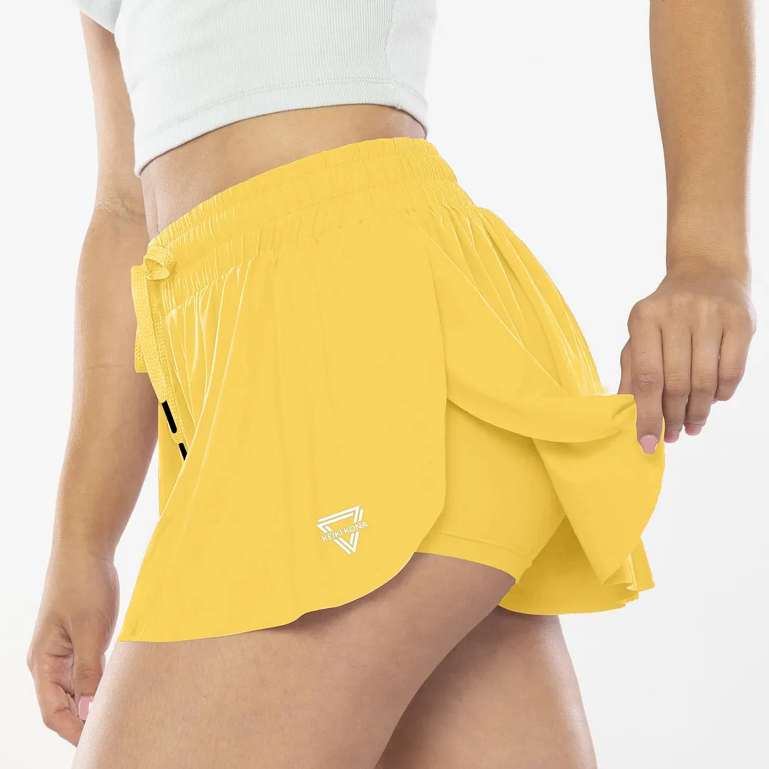 2-in-1 Flowy Fitness Shorts