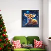 Diamond Painting-DIY Full Round Drill Glowing Deer(40*40 CM)