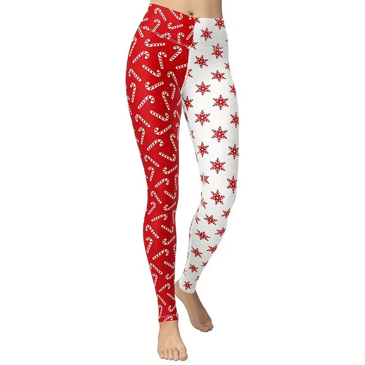 Two Patterned Christmas Leggings-1013