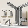 Rotating robotic arm washbasin faucet bathroom vanity sink hand basin hot and cold water faucet