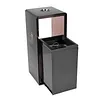 [US Local Warehouse] Stainless Steel Freestanding Rubbish Can W/ Removable Inner Can for Office Hotel