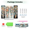 (US Local)8Pcs DIY Dream Catcher Diamond Painting Art Bookmarks with Crystal Pendants