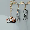 6Pcs DIY Motorcycle Diamond Painting Keychain(Double-Sided)