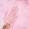 Pearl Gauze Table Runner 120 Inch 10 FT Tulle Shabby Chic Semi Sheer Cheese Cloth Fabric Runner for Wedding Party Baby Shower Birthday