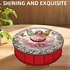 DIY Wooden Diamond Art Painting Storage Box Kit with Rotate Lid Diamond Art Painting Holder Box for Adults Beginners Home Office Decor