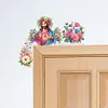(US Local)Hello Spring Diamond Painting Door Corner Sign Diamond Art Door Right Angle Sign