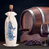 DIY Butterfly Blue Flower Diamond Painting Wine Bottle Sleeve