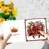 6Pcs Diamond Painting Christmas Bow Greeting Cards Christmas Cards