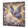 Pearl Butterfly-Partial Special Shaped Diamond Painting 30*30CM