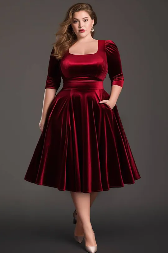 Plus Size Fall Dresses - Flycurvy