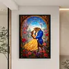 (Big Size)Beauty And The Beast - 11CT Stamped Cross Stitch 50*70cm/19.69*27.56in