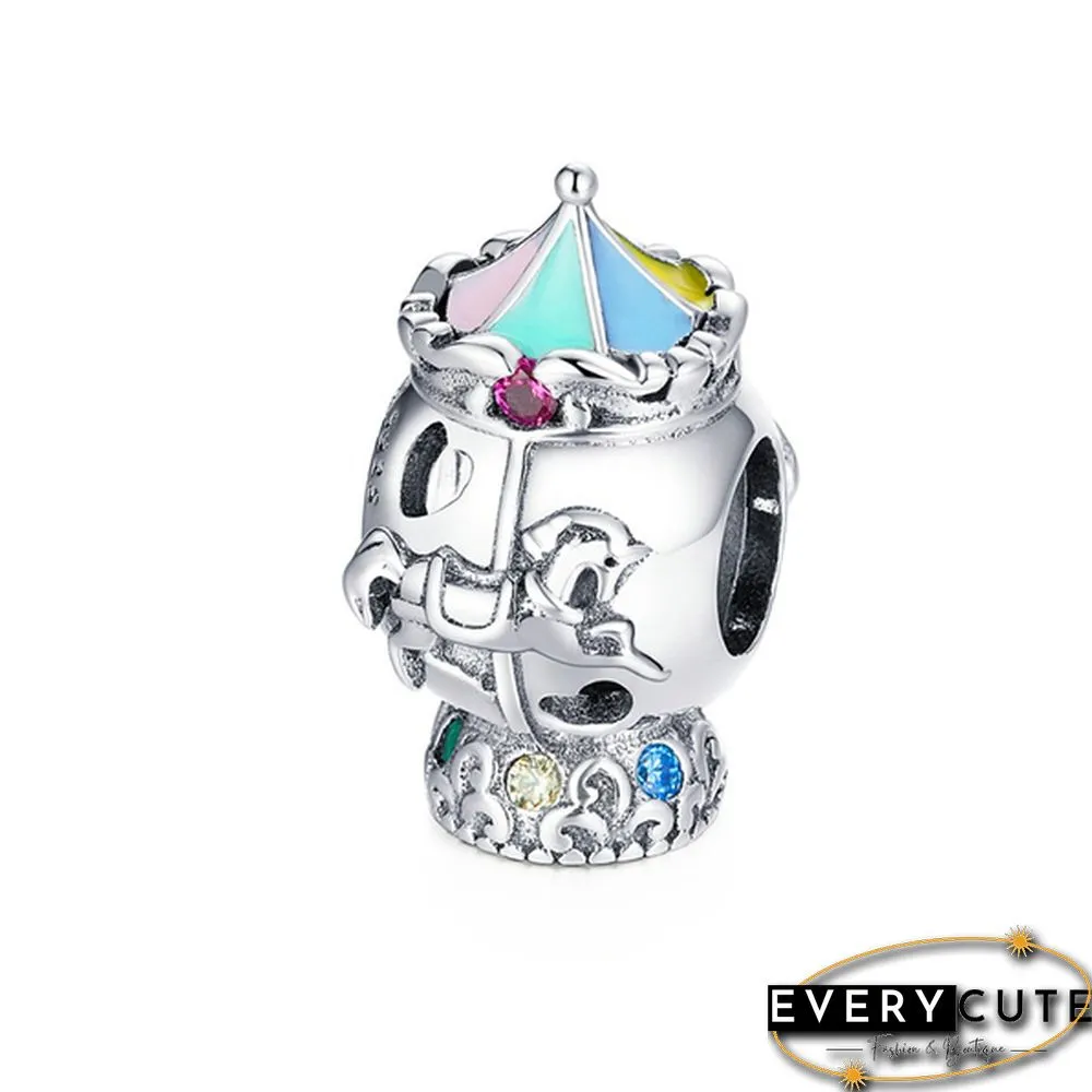 NEW Fashion Jewelry Making 925 Sterling Silver Rainbow bicycle unicorn Butterfly Arrow Heart Pendants for Necklace European charms Silver beads for bracelet DIY Christmas