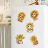 6Pcs Sunflower Animals Diamond Painting Fridge Magnet Diamond Art Magnets Decals Kit