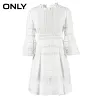 ONLY Brand 2018 NEW cotton sweet sexy backless hollow out crochet agaric lace female dresses |118107667