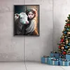 【Limited Stock Sale】Cute Pets Girls-Paint by Numbers Acrylic Painting 40*50CM
