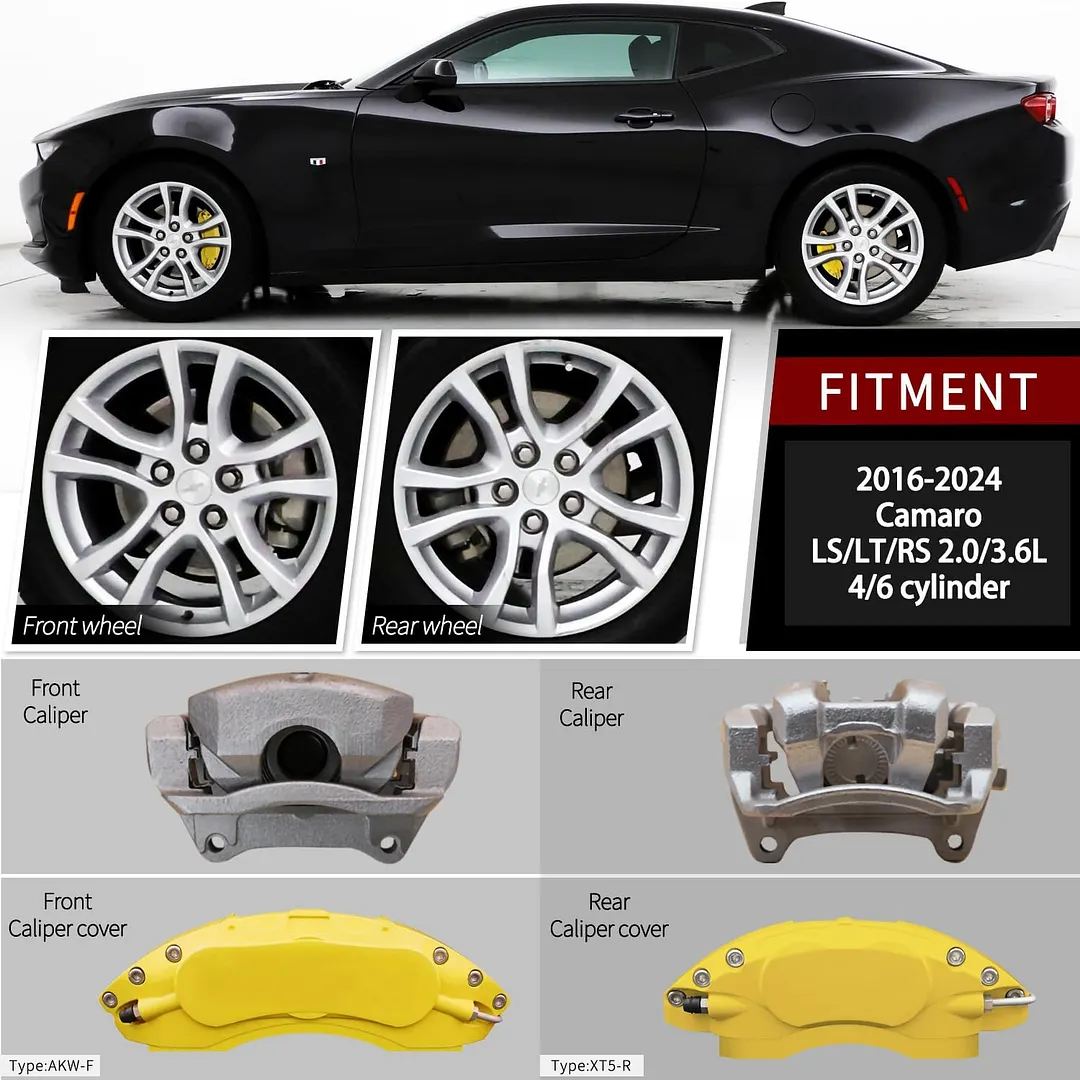 Car caliper modification: Aluminum alloy brake caliper cover decoration (aluminum alloy screw fixing type)