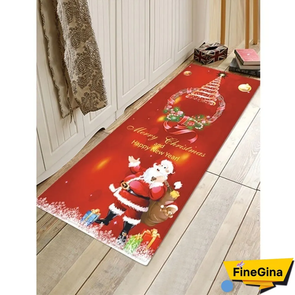 New Christmas Non Slip Entrance Door Bathroom Mat Indoor Carpet Doormat Decor Carpet