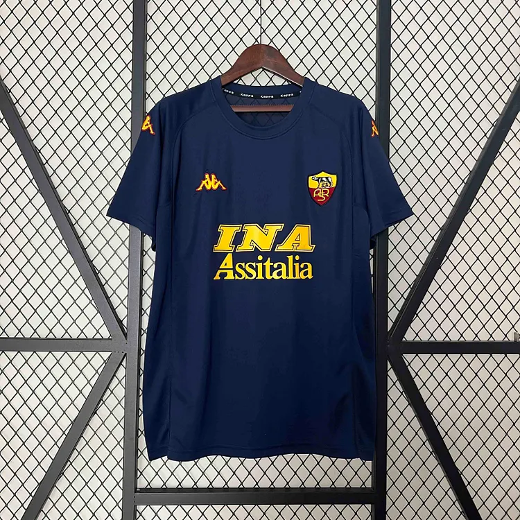 Retro 2000/01 Roma Vintage Third Football Shirt