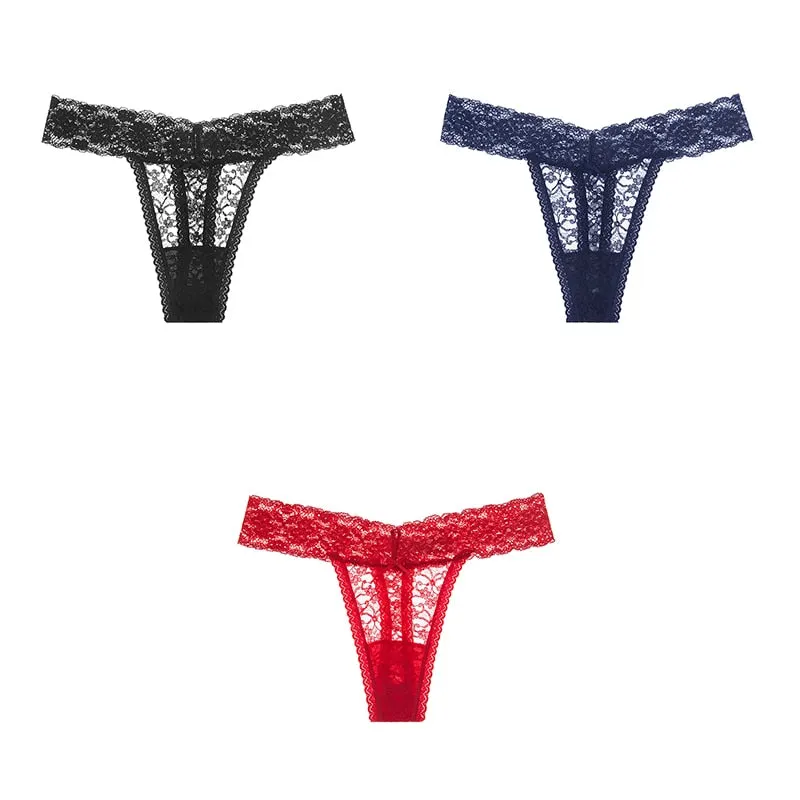 Sexy Panties Woman's Thongs Lace Underwear For Woman G-String Ladies Plus Size Lace Sexy Female Underwear Woman BANNIROU