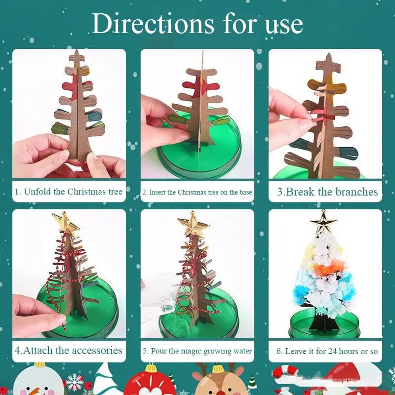 2pcs   trees diy snowflake crystal growth   desktop decor holiday gifts details 1