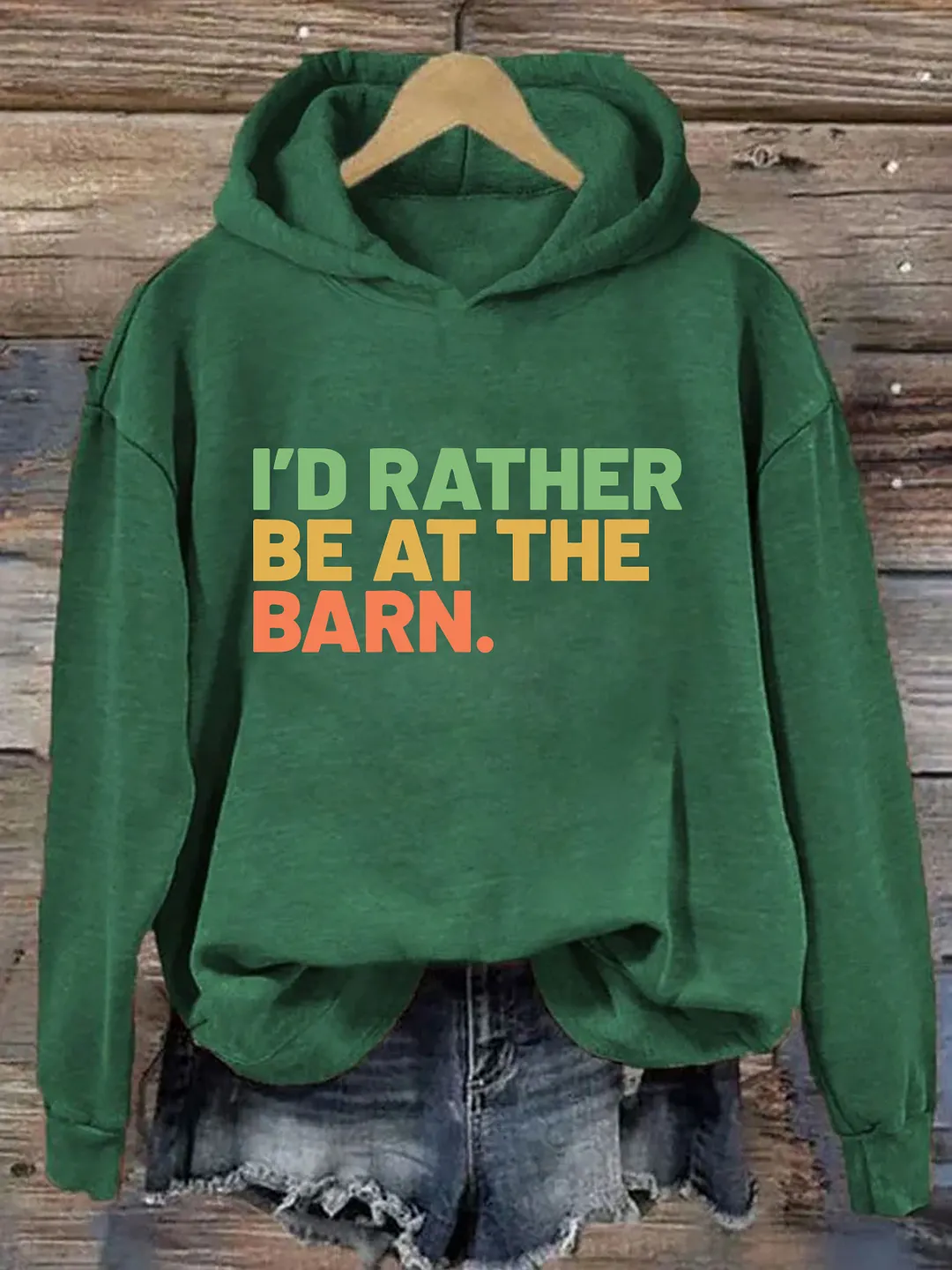 I'd Rather Be At The Barn Hoodie