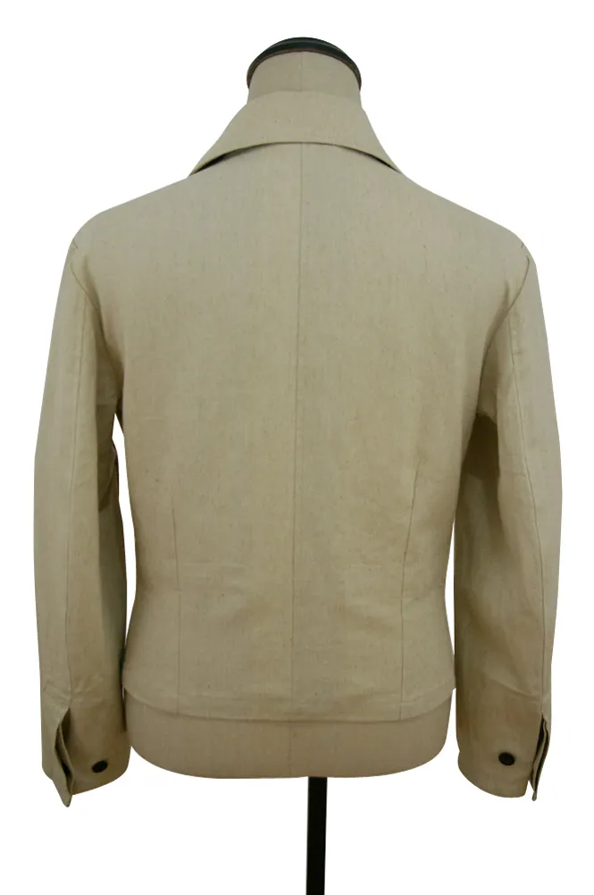   Wehrmacht German Panzer Summer HBT Off-White Wrap Jacket Type II German-Uniform