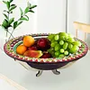 (US Local)DIY Mandala Flower Diamond Painting Dining Plate Home Dining Table Fruit Tray Kits