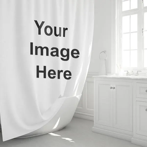 Custom Shower Curtain &ndash; Personalized Photo, Custom Size, Waterproof Bathroom Decor