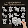 12pcs/set Unframed Pearl Painting Canvas Art Handmade Pearl Material Art Kit Living Room Decor (15x15cm)