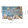 Peinture diamant de perceuse ronde en filet &eacute;toile de mer-40 * 60cm (grande taille)