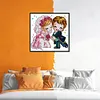 Cartoon Wedding-14CT Stamped Cross Stitch Kit(25*25cm)