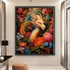 >SALE<Full Embroidery Eco-cotton Thread 11CT Print Flower Dragon Cross Stitch 50x60cm