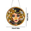 Diamond Painting Skull Beauty Pendant for Home Garden