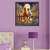 (US Local)Cats 5D DIY Full Drill Round Big Size Diamond Painting Kit for Home Wall Decor 50x50cm