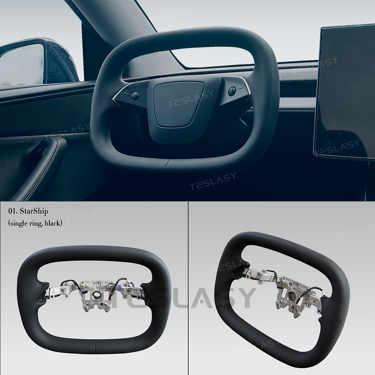 Teslasy Cyber Yoke Steering Wheel &ndash; For Model 3 Highland
