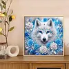 Snow Wolf-Partial Special Shaped Diamond Painting 30*30CM