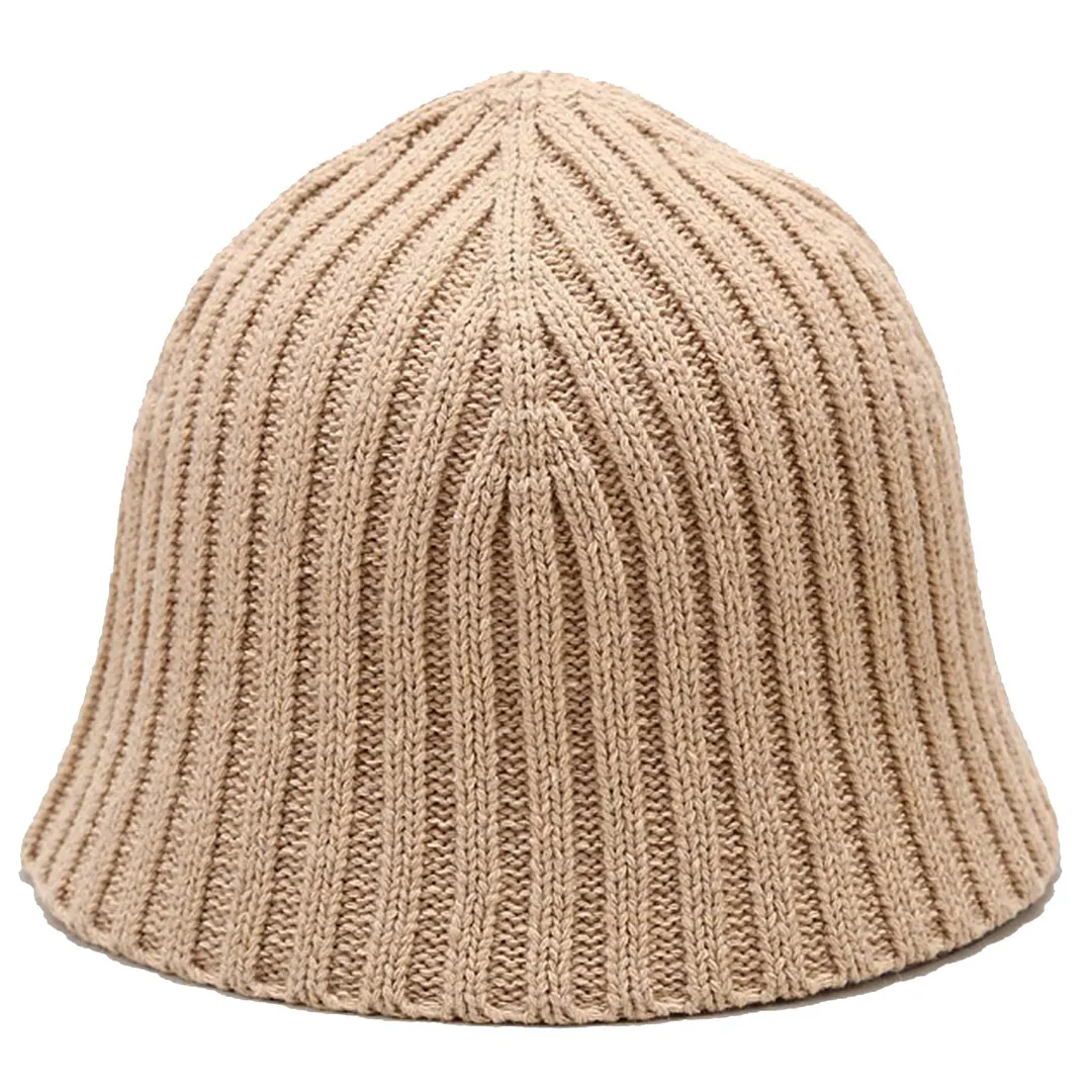 2020 Solid Color Women Winter Warm Knitted Basin Cap Japanese Bucket Fisherman Hat