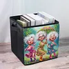 (US Local)Cute Grandma DIY Special Shape Diamond Painting Folding Storage Box Container Organizer Case Kit