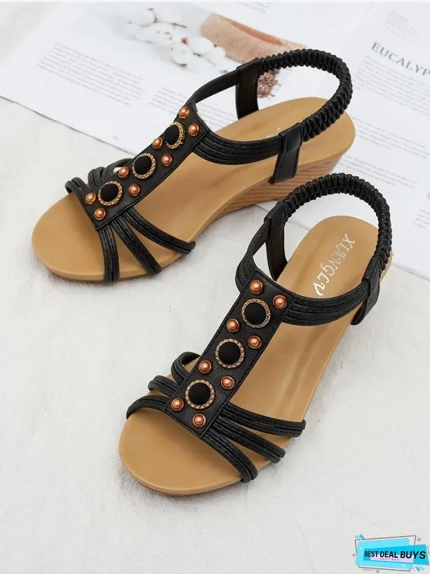 Wedge Retro Casual Fashion Roman Sandals