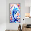 >SALE<5D DIY Full Round Drill Diamond Painting Dolphin Kit Home Decoration 40x70cm