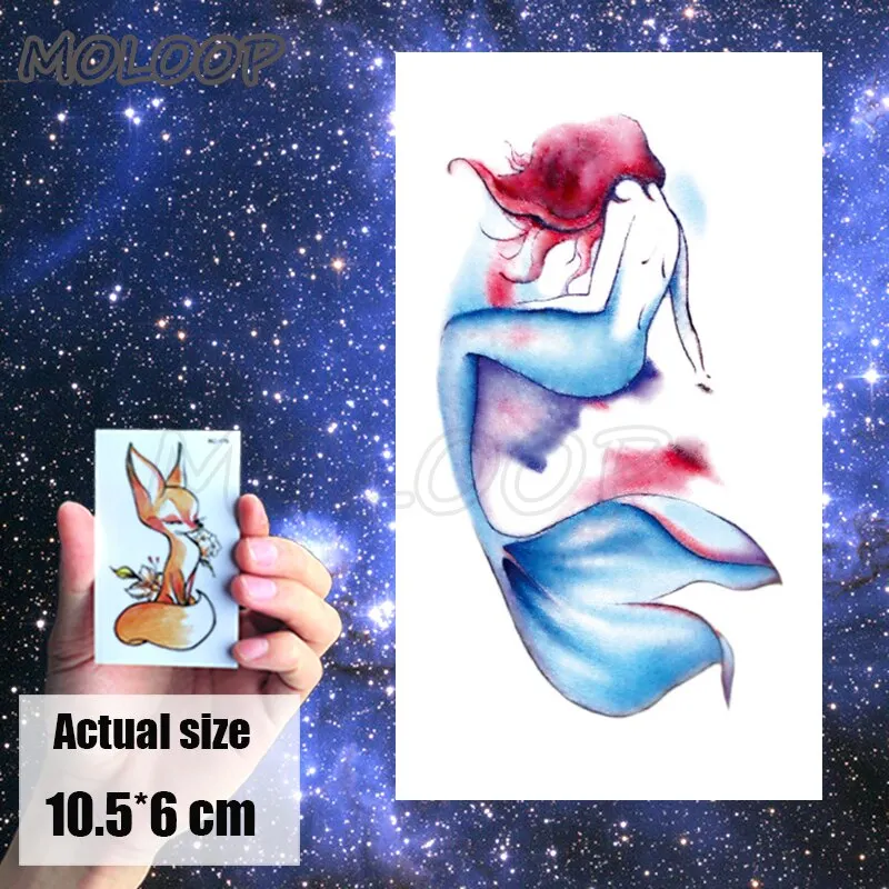 Temporary Tattoo Sticker cat pattern Element Small animal flower waterproof Fake Body Art tatoo for kid girl boy man woman